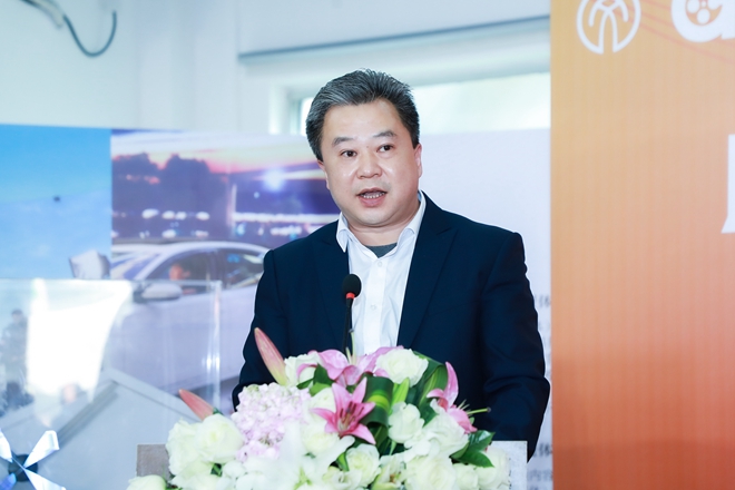 广州市城投资产经营管理有限公司党总支委书记,董事长钟伟明致辞