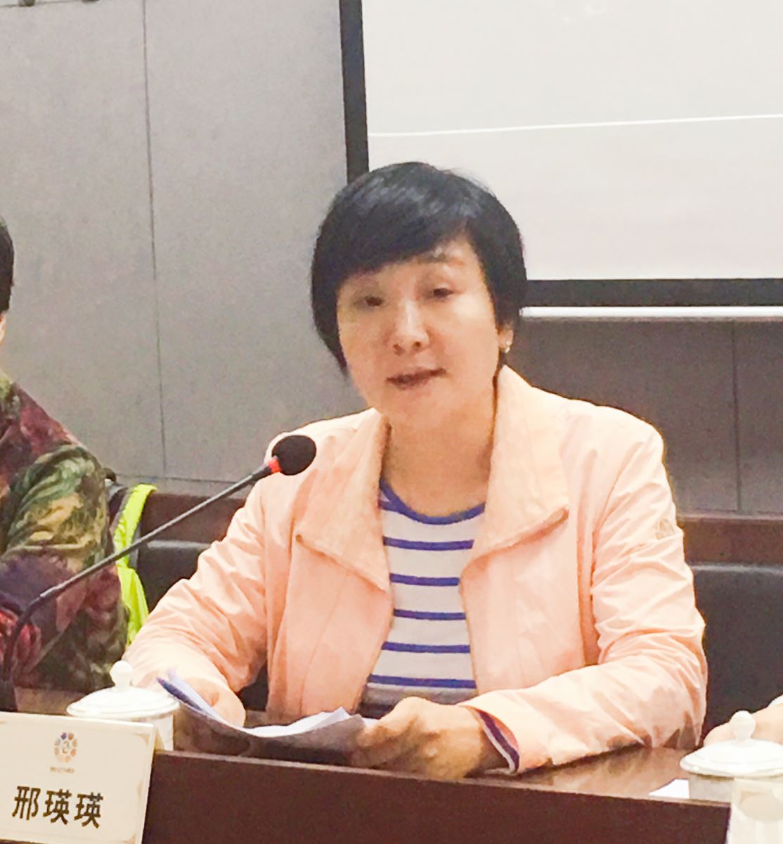 邢瑛瑛作广东省电视艺术家协会开展文艺志愿服务经验介绍